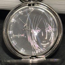 Black Butler Sebastian Michaelis Pocket Watch Near Unused Rare Item