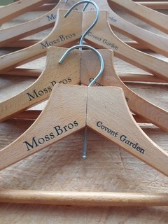6 Vintage Advertising Moss Bros coat hangers