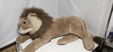 Vintage Realistic People Pals Jumbo Male Lion Plush 48-50 Sitting Up Furry Mane
