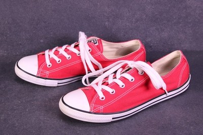 Converse Sneaker Chucks All Star Dainty OX Gr. 39 rot weiß Canvas Damen BC1687