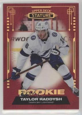 2021-22 Upper Deck Stature Rookies Red 52/75 Taylor Raddysh #129 Rookie RC y9k