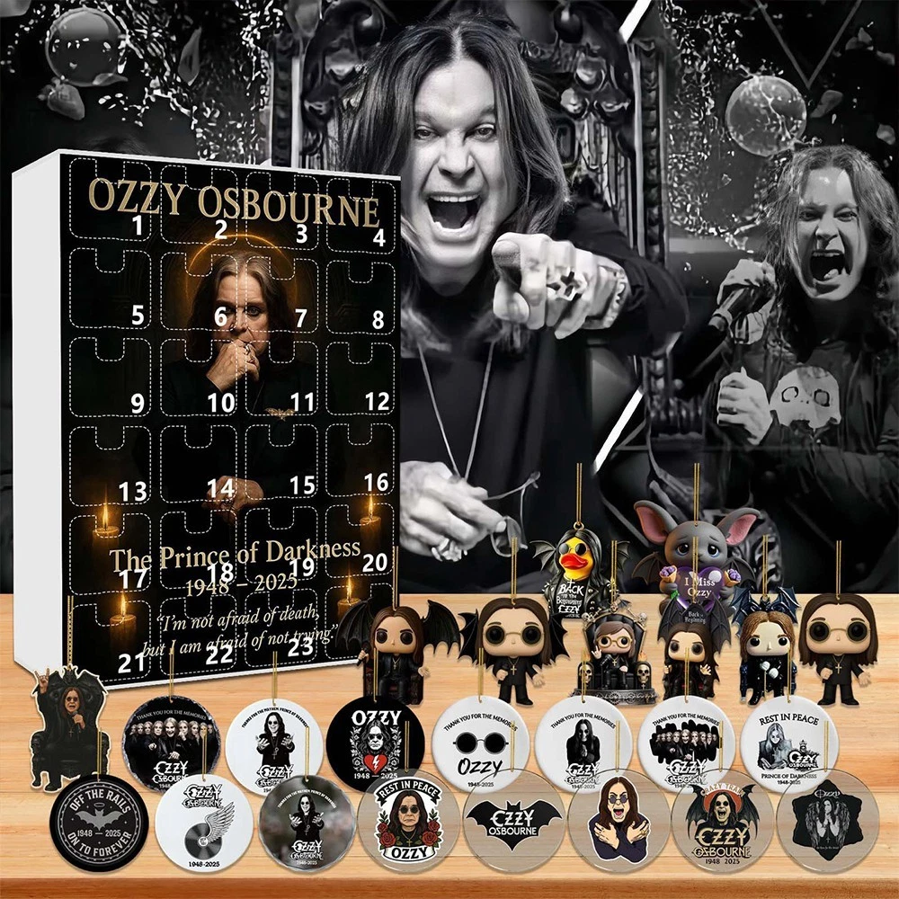 2025 Ozzy Osbourne Christmas Halloween Countdown Calendar Blind Box Gifts 24 Day