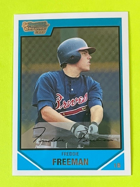 2007 BOWMAN CHROME DRAFT PROSPECTS FREDDIE FREEMAN ROOKIE #BDPP12-BRAVES/DODGERS