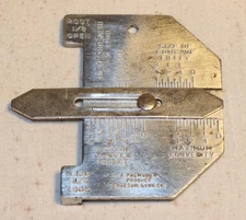Palmgren Product Welder's Butt Weld Fillet Gauge Chicago Tools & Eng Co