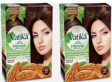 Vatika Henna Hair Colour Henna 6x10g Sachet brown