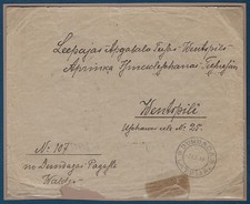 LETONIA: 1920 Cubierta con Cancelación PROVISIONAL; DUNDAGA - Correo Oficial a la Corte