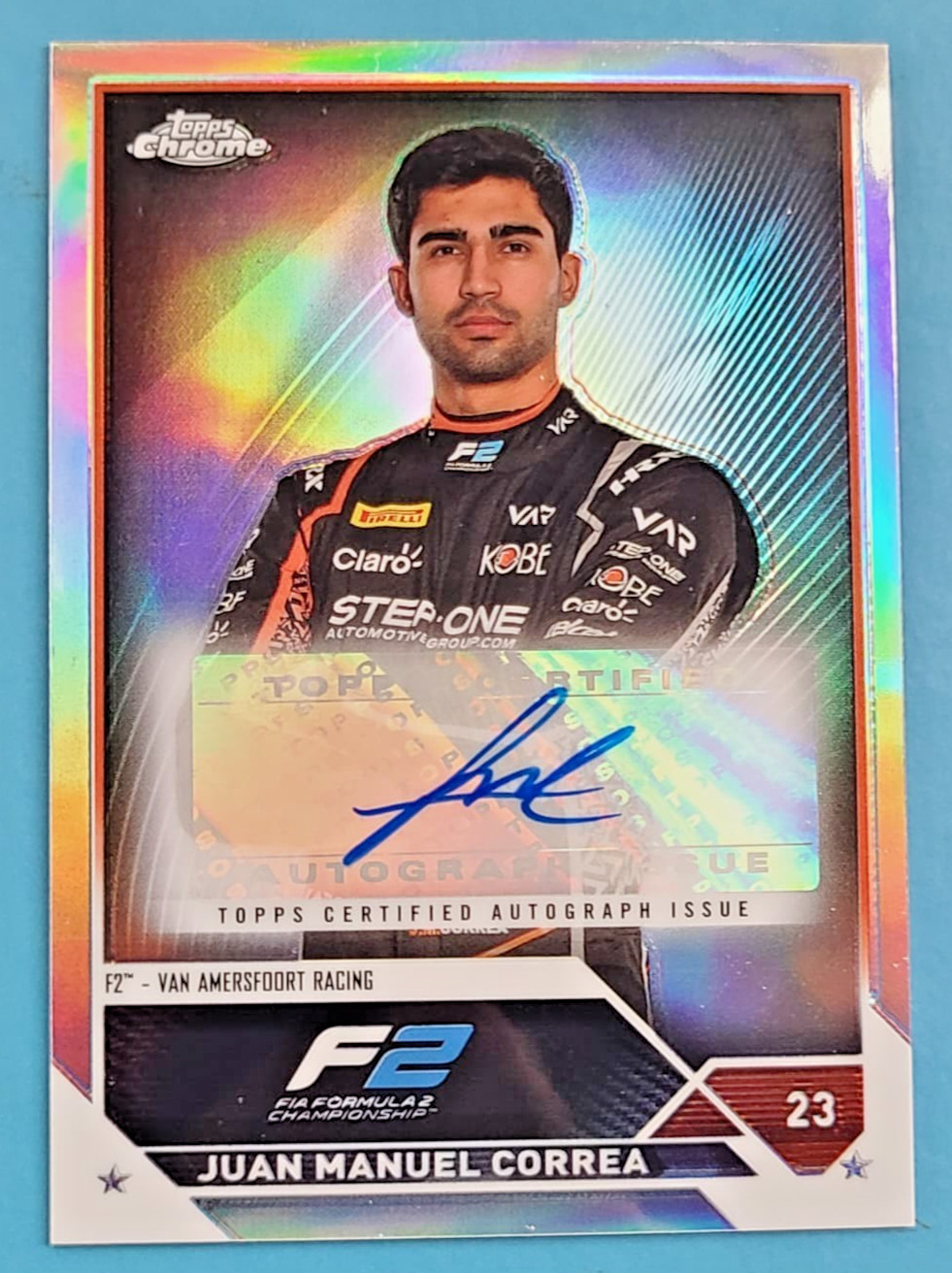 2023 Topps Chrome Formula 1 F1 Autographs #CAC-JMC Juan Manuel Correa