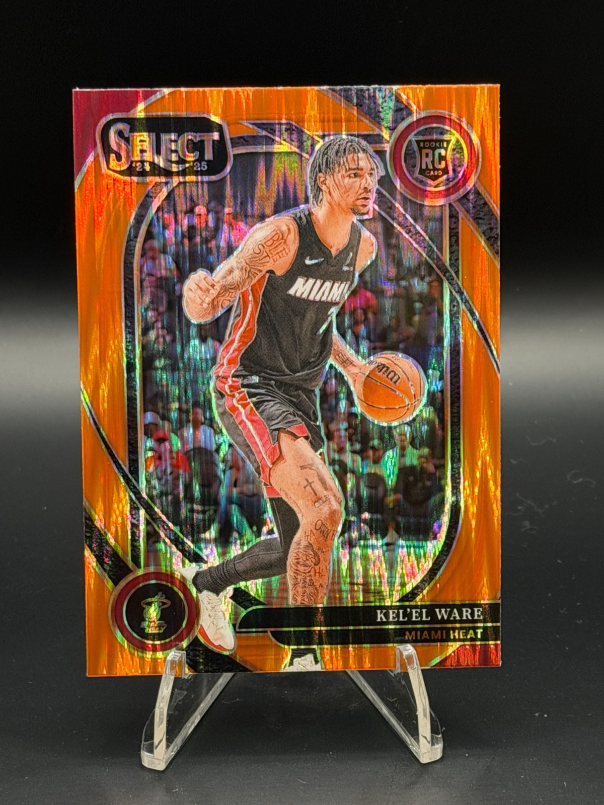 2024-25 Select Kel'el Ware Courtside Orange Flash Prizm Rookie RC #273 Heat