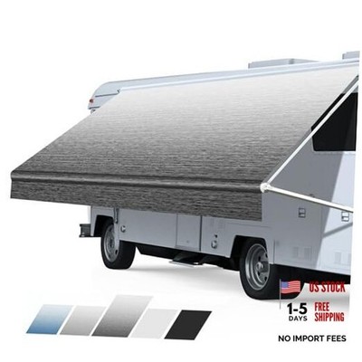 RV Awning Fabric Replacement, Heavy Duty 18.5oz Vinyl RV Awning Fabric,