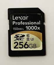 Lexar Professional 256GB SDXC 1000x UHS-II Memory Card 150MB/s