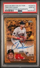 2023 Gilded #CGA-TC Triston Casas Chrome Gold Etch PSA 10 #/99 Auto RC