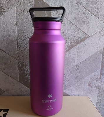 Snow Peak Titanium Aurora 800 Pink Bottle Manual Camping Outdoor Gear Cup