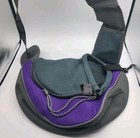 Purple/Grey Dog Mesh Sling Carrier Pack-a-long Pack-your-pup Small/Med Size New — photo 2
