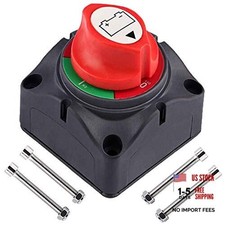 Battery Switch Disconnect Isolator, 12-48 V Battery Power Cut Master Switch,
