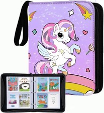 Yoto Card Case Organizer with Zipper - 120 Card Capacity, Unicorn