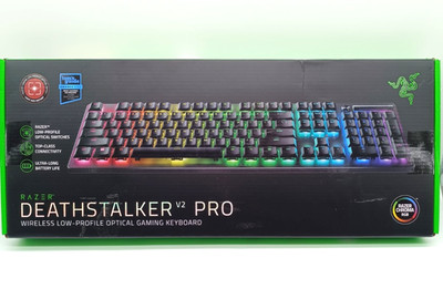 Razer DeathStalker V2 Pro Low-Profile Gaming-Tastatur - Schwarz US TEILDEFEKT!