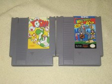 Wall Street Kid & Yoshi for NES .Authentic. Cleaned/Tested Nintendo. MINT!