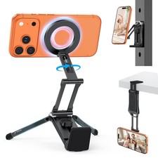 Magnetic Phone Tripod 360 Rotating Foldable Aluminum Stand