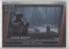 2020 Topps Star Wars Masterwork Rainbow Foil 61/299 Lifting the X-Wing 0g14