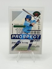 2024 Panini Baseball Prospect Edition Emilien Pitre Ticket #73 Tampa Bay Rays