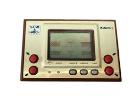 Nintendo Game  Watch Manhole MH-06 Gold Series Wide Screen Handheld Game VIDEO
