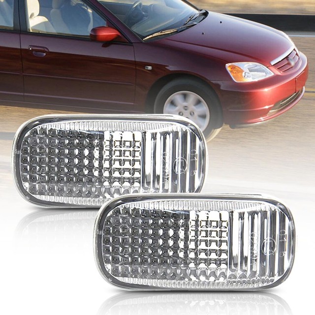 Clear OEM Side Marker Fender Indicator Light for Honda Accord Jazz CRV