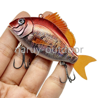 Rattle Vibration Sinking VIB Swimbait Pike Fishing Lures 8cm 24g Wobbler Bass