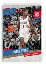 JAWUN EVANS #186 RC 2017-18 PANINI PRESTIGE CLIPPERS