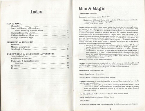 Dungeons & Dragons Supplement II - Blackmoor (1st Printing) - 1975 Dave Arneson - Picture 4 of 6
