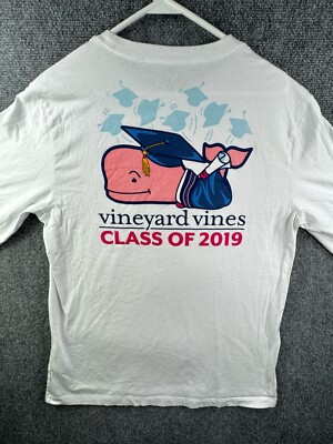 Vineyard Vines Class Of 2019 Graduation T Shirt Long Sleeve White