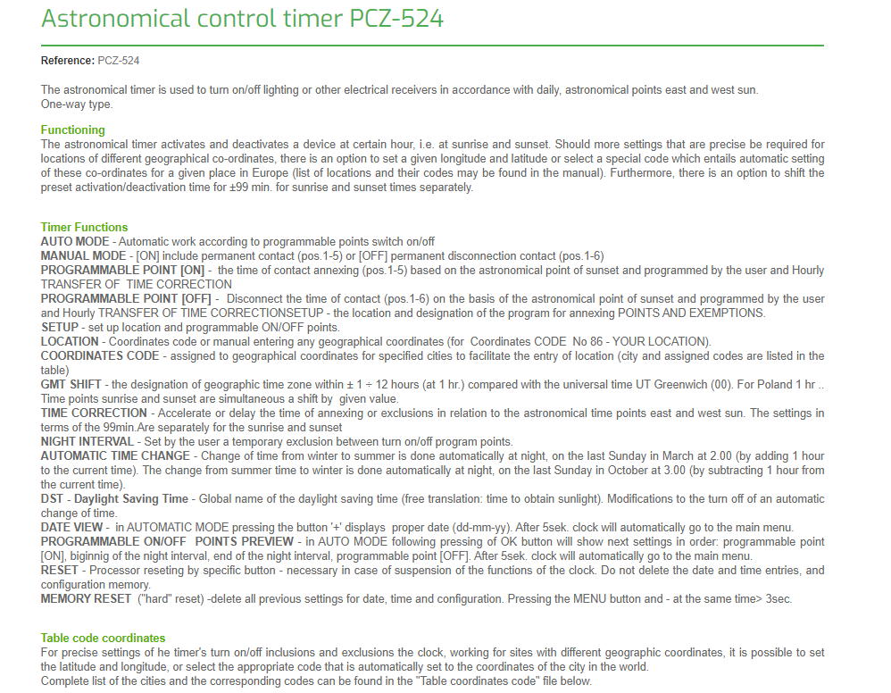 F&F PCZ-524.3 MINUTERIE ASTRONOMIQUE NUMERIQUE NFC 24V ? 264V AC / DC ...