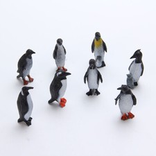 8pcs Plastic cute Ocean Animal Small Penguin Figure Model Toy
