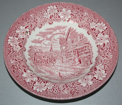 Royal Tudor Ware Staffordshire ''Coaching Taverns''   Suppenteller Dm 22,5 cm