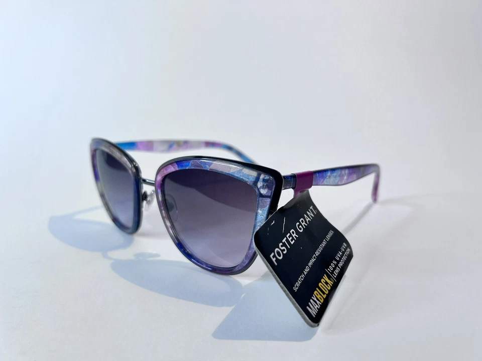 NUEVO CON ETIQUETAS Gafas de sol florales Foster Grant resistentes a arañazos e impactos 100 % UVA Foto 2 de 4