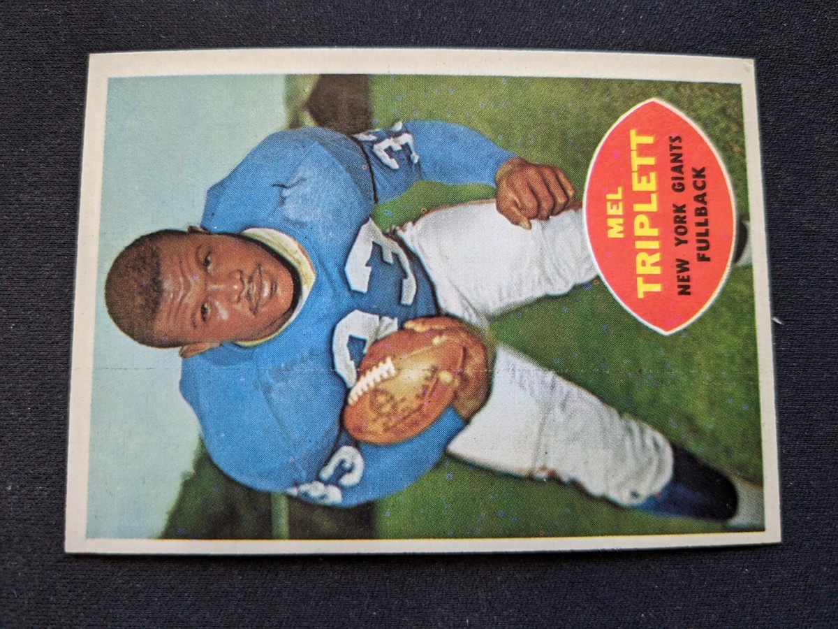 1960 Topps Football Card # 73 Mel Triplett - New York Giants (EX