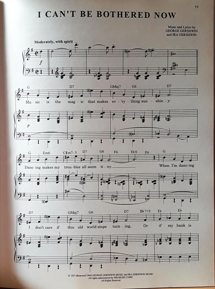 Crazy For You The Musical Comedy Vocal Piano Sheet Music Book By Warner Bros - Image 3 of 4