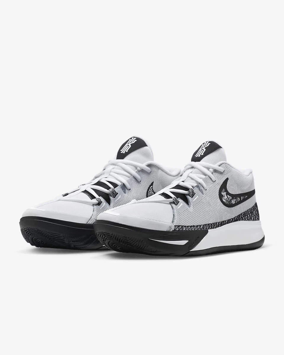 NIKE KYRIE FLYTRAP 6 VI WHITE BLACK BASKETBALL SHOES SIZE US9 12 LEBRON KD JA PG