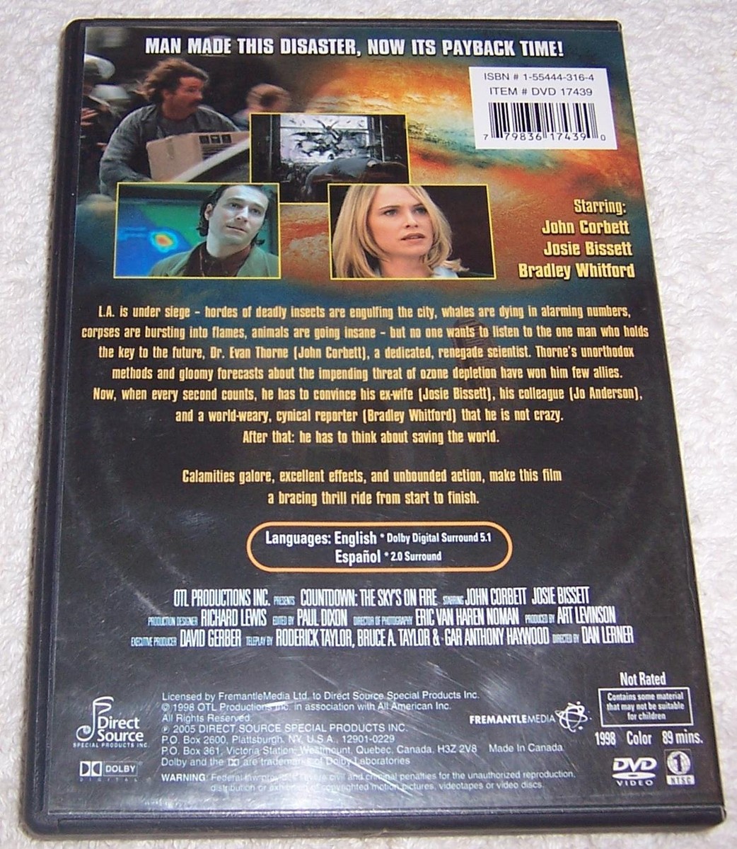 Countdown: The Sky's On Fire DVD John Corbett Josie Bissett