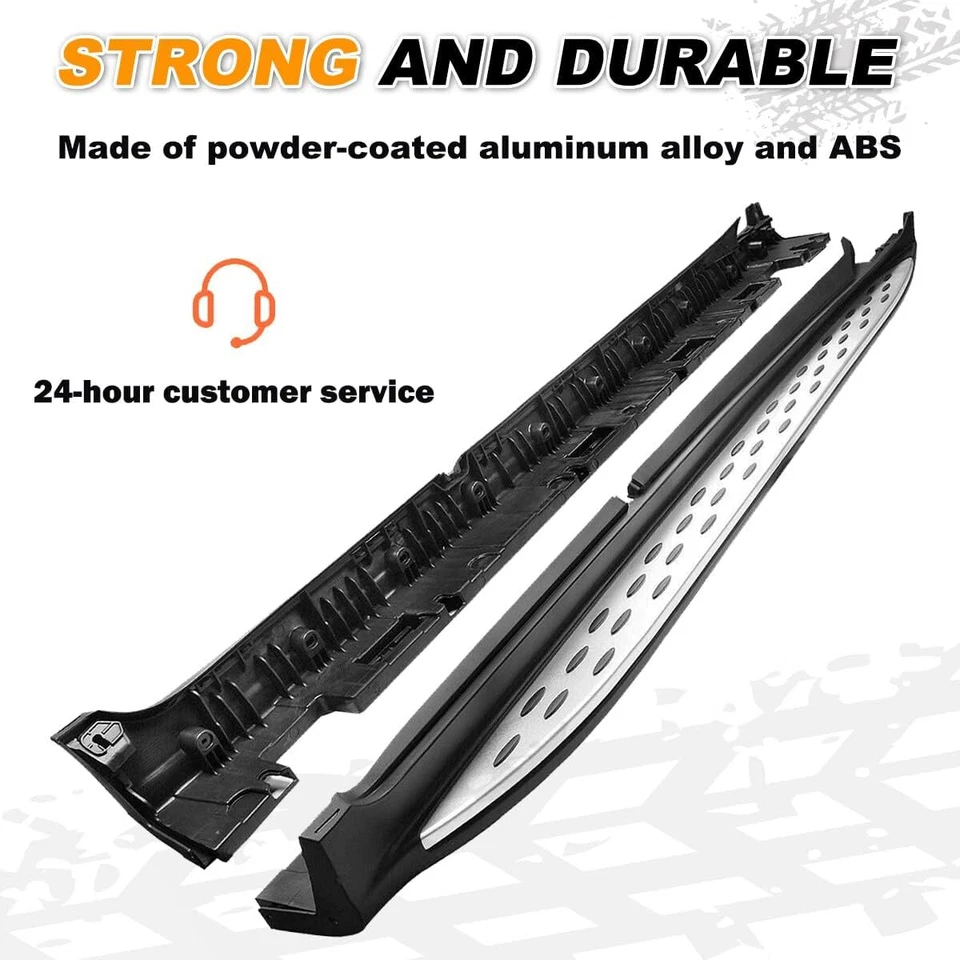 300lbs Running Boards for Mercedes Benz GLC X253 2016-2022 Side Steps Nerf Bar - Изображение 3 из 4