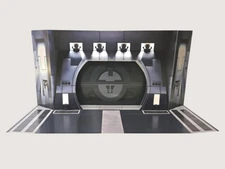 Trade Federation Hallway Door Custom Display Star Wars TVC Hasbro Kenner