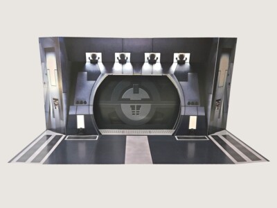 STAR WARS２セット脚置き場付き　12,000円→10,000円 Trade Federation Hallway Door Custom Display Star Wars TVC Hasbro
