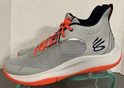 Under Armour Steph Curry 3Z6 Grey Orange Basketball Shoes Under Armour Steph Curry 3Z6 Grey Orange Basketball Shoes