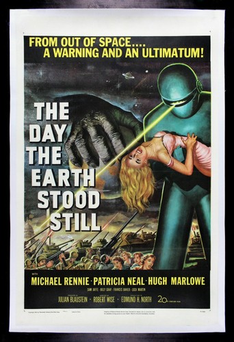 THE DAY THE EARTH STOOD STILL CineMasterpieces ORIGINAL MOVIE POSTER the-day-the-earth-stood-still-cinemasterpieces-original-movie-poster
