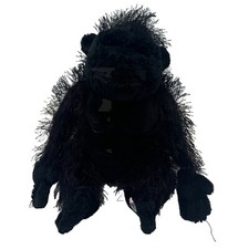 Black Gorilla Fuzzy Hairy HM040 Ganz Webkinz Stuffed Plush 8" Lovey Toy No code
