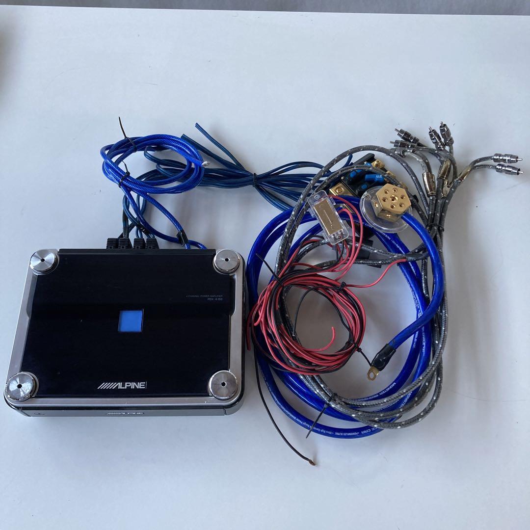 m*y様 ALPINE　4ch アンプ PDX-4.150 アルパイン ALPINE PDX-4.150 高級パワーアンプ 150W×4 プラグあり（PDX