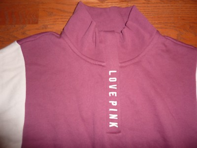 Sweat Victoria's Secret PINK Zip 1/4 - Veste à Manches Longues Multicolore Neuve Avec étiquettes