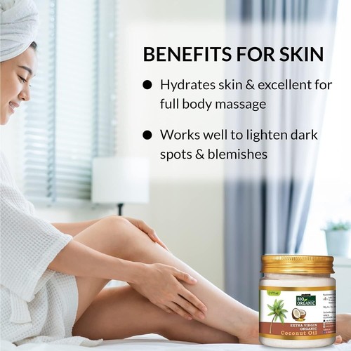 Indus Valley Bio Organic Extra Virgin Organic Coconut Oil 100% Organic Body 175g - Picture 4 of 8
