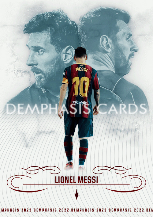 90 - CUSTOM CARD DEMPHASIS SERIE MARBLE LIONEL MESSI (FC BARCELONA)