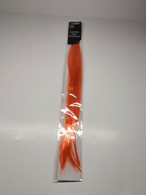 Hair Extensions Halloween Party Colorful Orange 