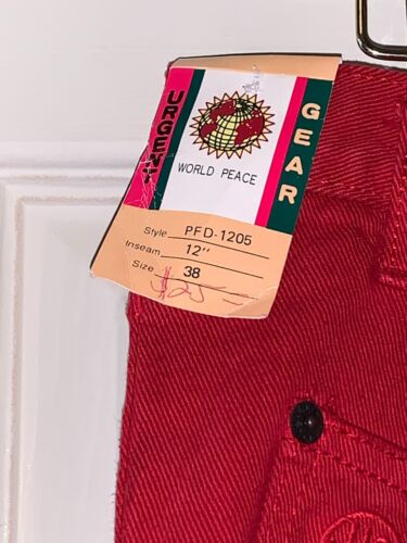 URGENT GEAR MENS RED SHORTS SIZE 38 INSEAM IS 11" NEW WITH TAGS!! SEE DESCRIPT - Picture 5 of 6